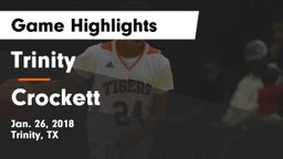 Trinity  vs Crockett  Game Highlights - Jan. 26, 2018