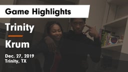 Trinity  vs Krum  Game Highlights - Dec. 27, 2019