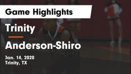 Trinity  vs Anderson-Shiro  Game Highlights - Jan. 14, 2020