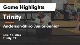 Trinity  vs Anderson-Shiro Junior-Senior  Game Highlights - Jan. 31, 2023