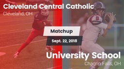Matchup: Cleveland Central vs. University School 2018