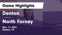 Denton  vs North Forney  Game Highlights - Nov. 11, 2021