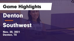 Denton  vs Southwest  Game Highlights - Nov. 20, 2021