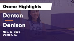 Denton  vs Denison  Game Highlights - Nov. 23, 2021