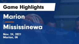 Marion  vs Mississinewa  Game Highlights - Nov. 24, 2021