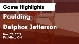 Paulding  vs Delphos Jefferson  Game Highlights - Nov. 23, 2021