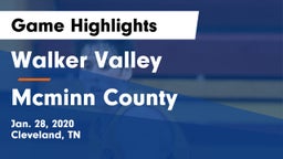 Walker Valley  vs Mcminn County Game Highlights - Jan. 28, 2020