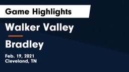 Walker Valley  vs Bradley Game Highlights - Feb. 19, 2021