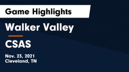 Walker Valley  vs CSAS Game Highlights - Nov. 23, 2021