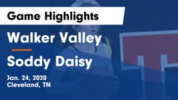 Walker Valley  vs Soddy Daisy Game Highlights - Jan. 24, 2020