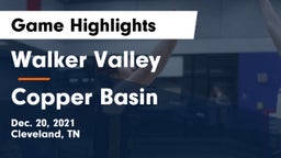 Walker Valley  vs Copper Basin Game Highlights - Dec. 20, 2021