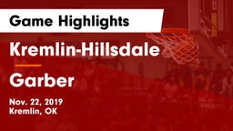 Kremlin-Hillsdale  vs Garber  Game Highlights - Nov. 22, 2019
