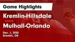 Kremlin-Hillsdale  vs Mulhall-Orlando  Game Highlights - Dec. 1, 2020
