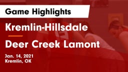 Kremlin-Hillsdale  vs Deer Creek Lamont  Game Highlights - Jan. 14, 2021