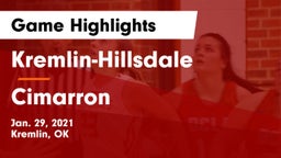 Kremlin-Hillsdale  vs Cimarron  Game Highlights - Jan. 29, 2021