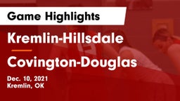Kremlin-Hillsdale  vs Covington-Douglas  Game Highlights - Dec. 10, 2021