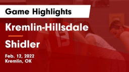 Kremlin-Hillsdale  vs Shidler  Game Highlights - Feb. 12, 2022