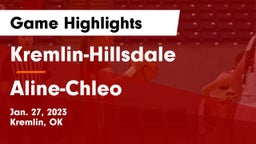 Kremlin-Hillsdale  vs Aline-Chleo Game Highlights - Jan. 27, 2023