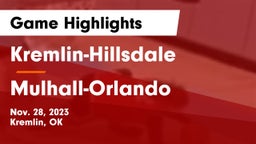 Kremlin-Hillsdale  vs Mulhall-Orlando  Game Highlights - Nov. 28, 2023