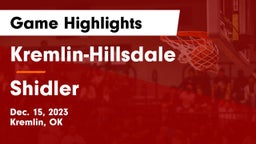 Kremlin-Hillsdale  vs Shidler  Game Highlights - Dec. 15, 2023