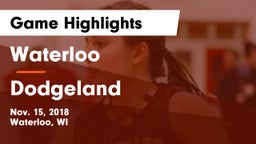 Waterloo  vs Dodgeland  Game Highlights - Nov. 15, 2018