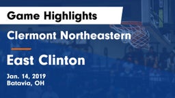 Clermont Northeastern  vs East Clinton  Game Highlights - Jan. 14, 2019