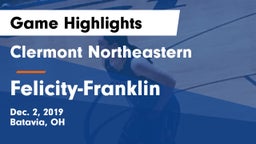 Clermont Northeastern  vs Felicity-Franklin  Game Highlights - Dec. 2, 2019