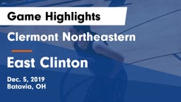 Clermont Northeastern  vs East Clinton  Game Highlights - Dec. 5, 2019
