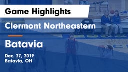 Clermont Northeastern  vs Batavia  Game Highlights - Dec. 27, 2019