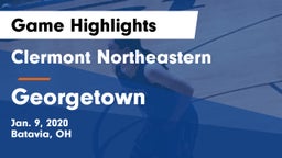 Clermont Northeastern  vs Georgetown  Game Highlights - Jan. 9, 2020