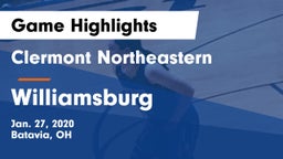 Clermont Northeastern  vs Williamsburg  Game Highlights - Jan. 27, 2020