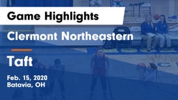 Clermont Northeastern  vs Taft Game Highlights - Feb. 15, 2020