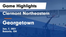 Clermont Northeastern  vs Georgetown Game Highlights - Jan. 7, 2021