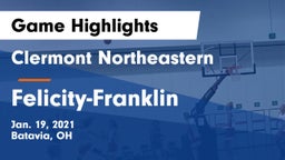 Clermont Northeastern  vs Felicity-Franklin  Game Highlights - Jan. 19, 2021