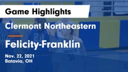 Clermont Northeastern  vs Felicity-Franklin  Game Highlights - Nov. 22, 2021
