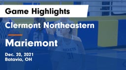 Clermont Northeastern  vs Mariemont  Game Highlights - Dec. 20, 2021