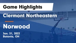 Clermont Northeastern  vs Norwood  Game Highlights - Jan. 31, 2022