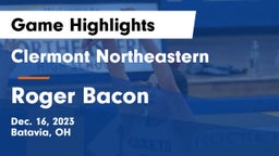Clermont Northeastern  vs Roger Bacon  Game Highlights - Dec. 16, 2023