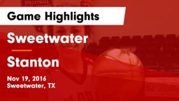 Sweetwater  vs Stanton  Game Highlights - Nov 19, 2016