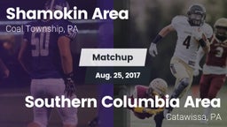 Matchup: Shamokin Area High vs. Southern Columbia Area  2017