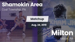 Matchup: Shamokin Area High vs. Milton  2018
