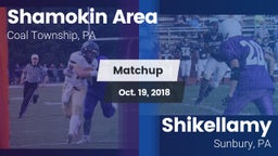 Matchup: Shamokin Area High vs. Shikellamy  2018
