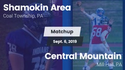 Matchup: Shamokin Area High vs. Central Mountain  2019