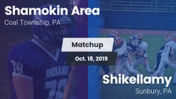 Matchup: Shamokin Area High vs. Shikellamy  2019