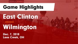East Clinton  vs Wilmington  Game Highlights - Dec. 7, 2018