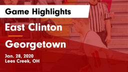 East Clinton  vs Georgetown  Game Highlights - Jan. 28, 2020