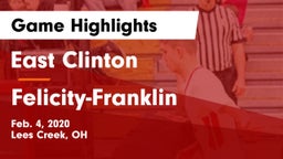 East Clinton  vs Felicity-Franklin  Game Highlights - Feb. 4, 2020