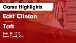 East Clinton  vs Taft  Game Highlights - Feb. 25, 2020