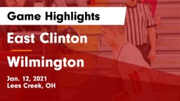 East Clinton  vs Wilmington  Game Highlights - Jan. 12, 2021