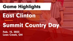 East Clinton  vs Summit Country Day Game Highlights - Feb. 15, 2023